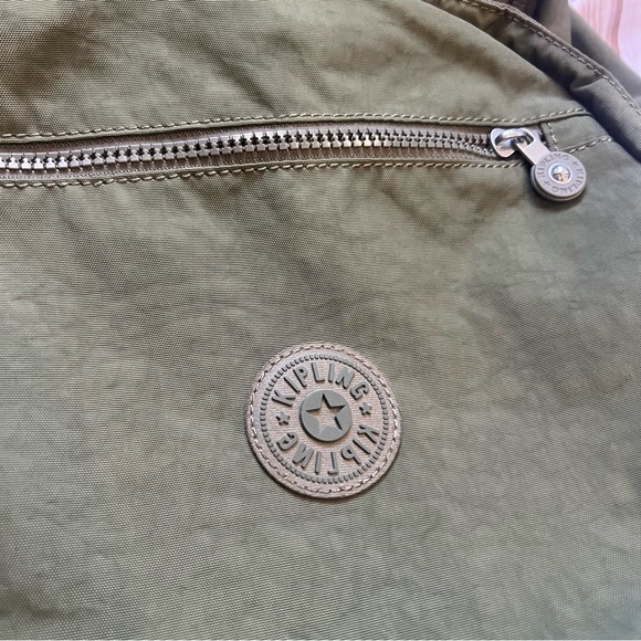 Kipling Green Backpack laptop bag - Picture 3 of 9